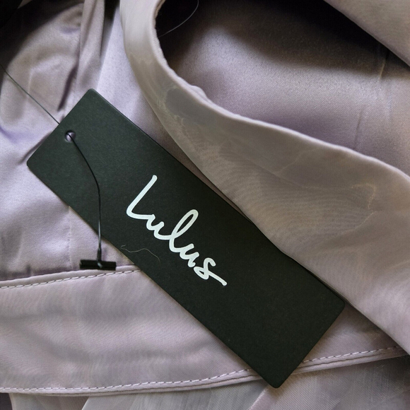 Lulus Lavender Two Piece Prom Dress Small NWT Organza Maxi Formal Event Skirt - Picture 6 of 8